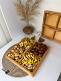 باکس ۴خانه چوبی دسته دار مزه خوری