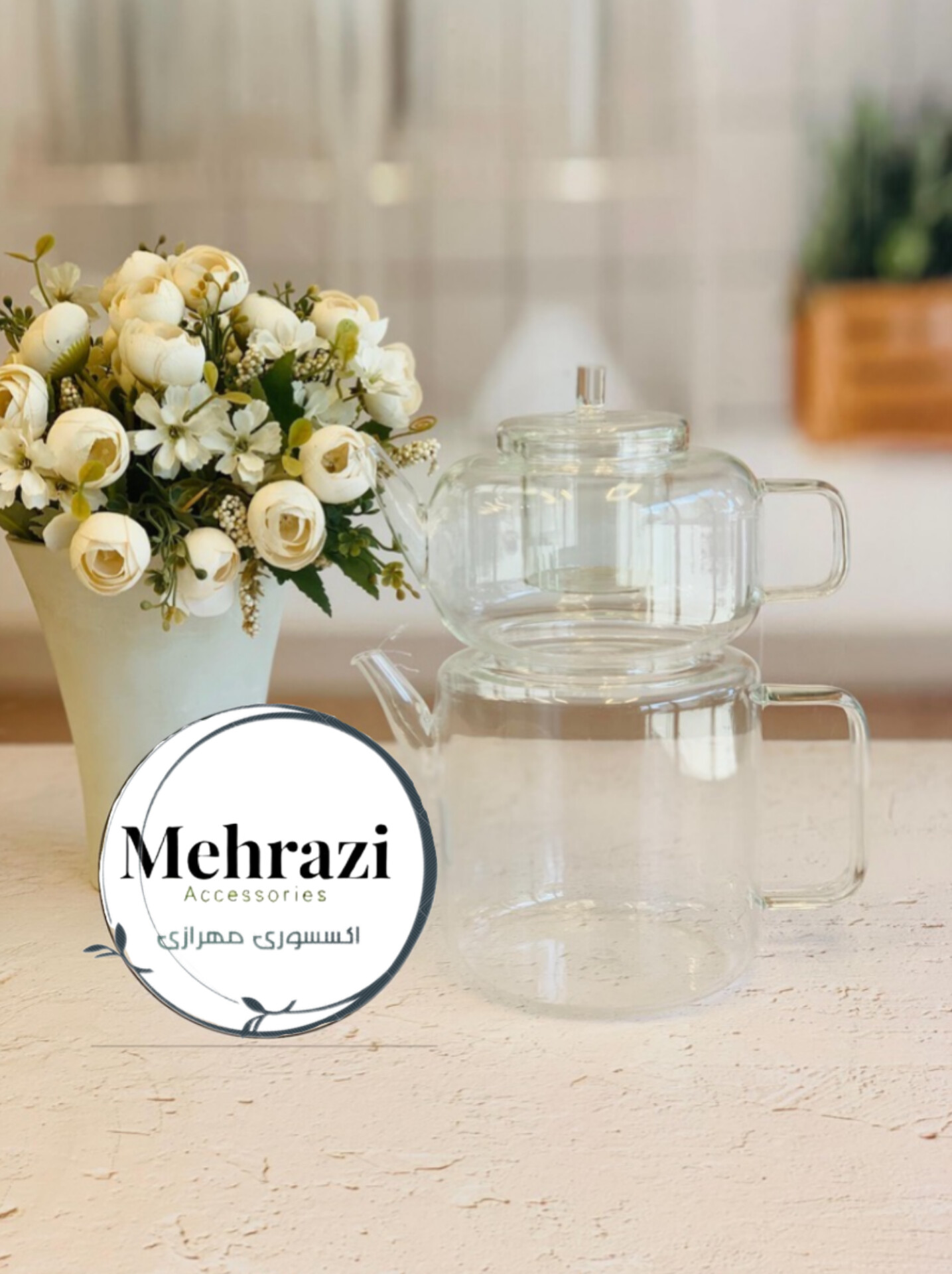 📌 پیرکس -کتری قوری شفاف